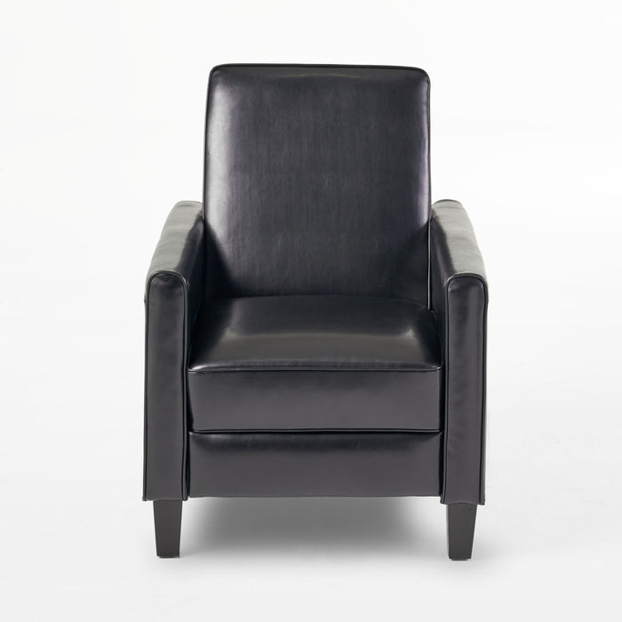 Upholstered Push Back Recliner Chair For Living Room Noble House
