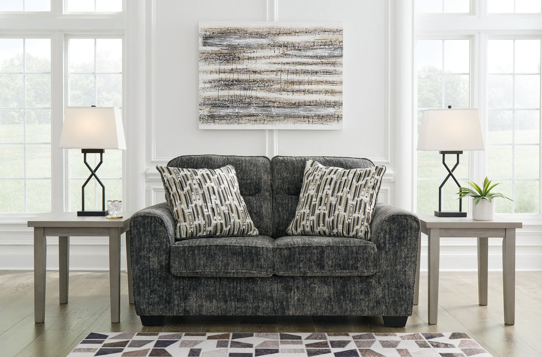 Lonoke - Loveseat - Gunmetal Signature Design by Ashley®