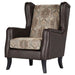 Brookridge - Wingback Accent Club Chair - Brown Furniture Max
