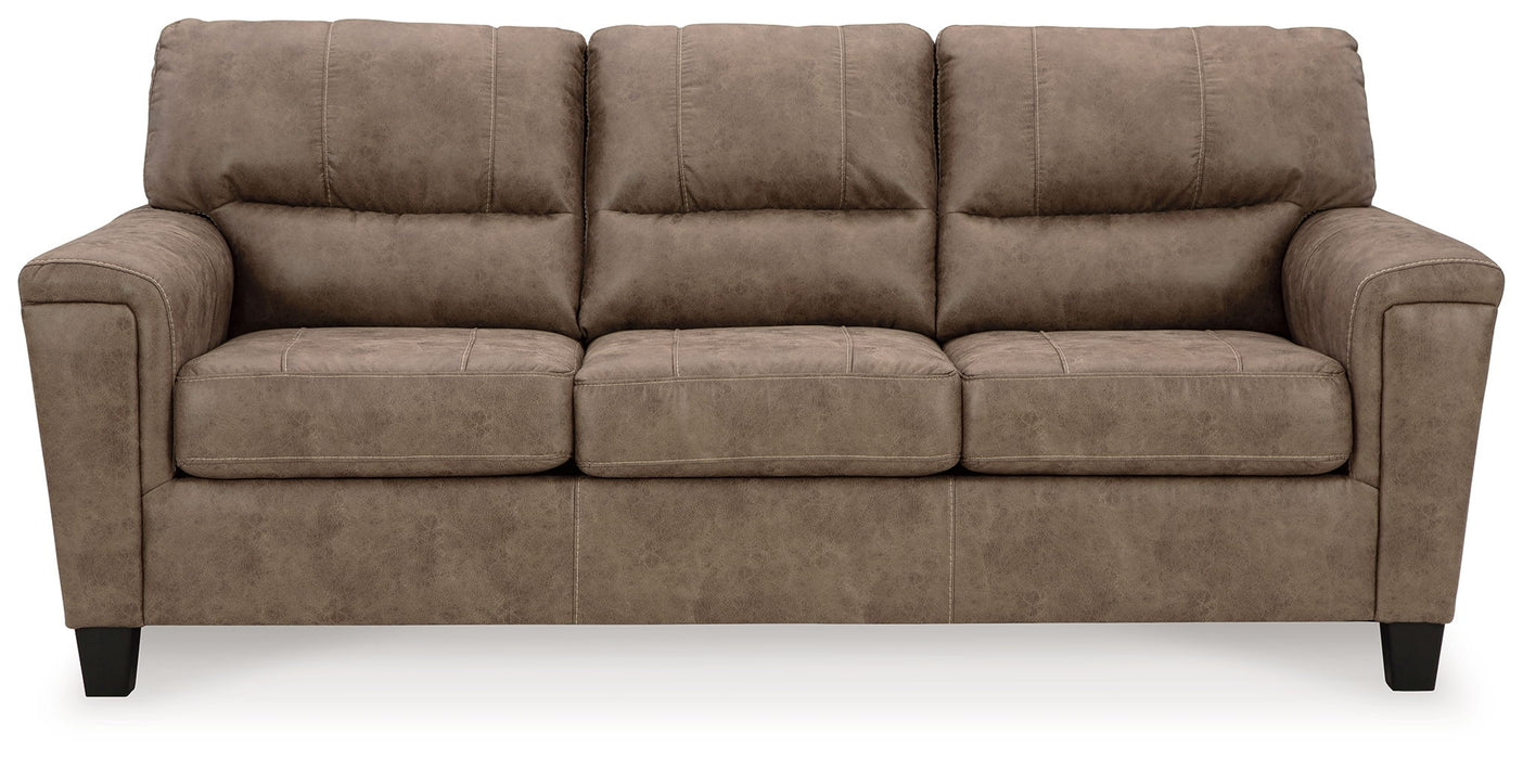 Navi - 3 Pc. - Sofa, Loveseat, Rocker Recliner - Fossil Signature Design by Ashley®