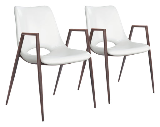 Desi - Dining Chair Walnut Legs (Set of 2) Zuo Modern