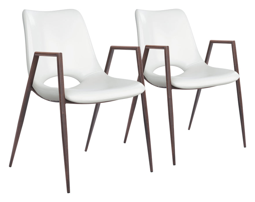 Desi - Dining Chair Walnut Legs (Set of 2) Zuo Modern