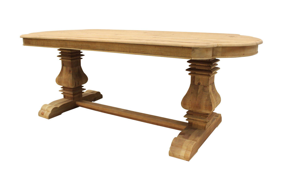 Rectangular Solid Wood Dining Table - Natural