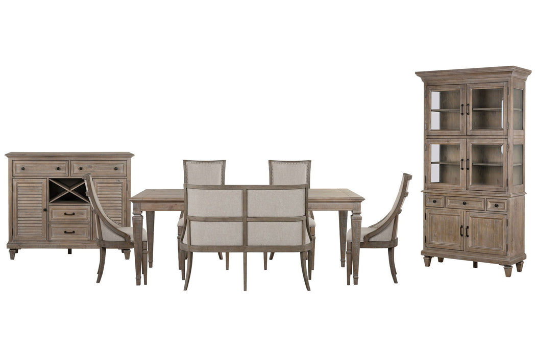 Lancaster - 8 Piece Extendable Rectangular Dining Table Set Magnussen Furniture