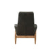 Dolphin - Accent Chair - Black Top Grain Leather ACME