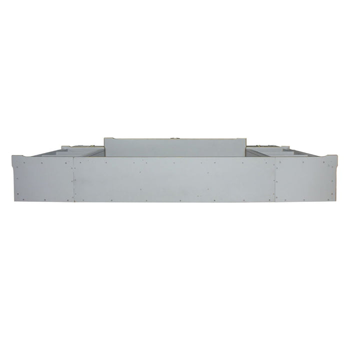 House Marchese - Entertainment Center - Gold Trim & Pearl Gray ACME