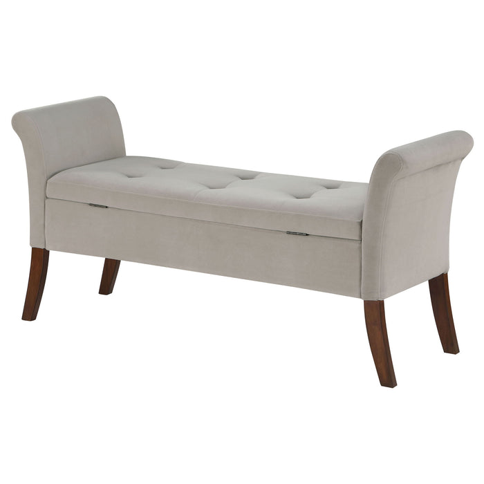 Pasley - Rolled Arm Storage Bench Furniture Max
