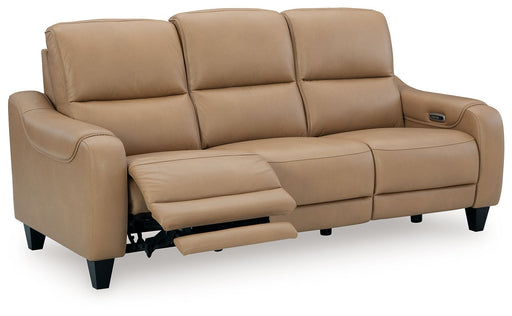 Mosswell - Power Reclining Sofa With Adj Headrest - Toffee Ashley®