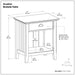 Acadian - Bedside Table, Handcrafted Simpli-Home