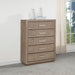 Gibbons Barley - 5 Drawer Bedroom Chest - Brown Furniture Max