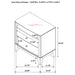 Menlo - 2 Drawer Nightstand - Pine Wood Furniture Max