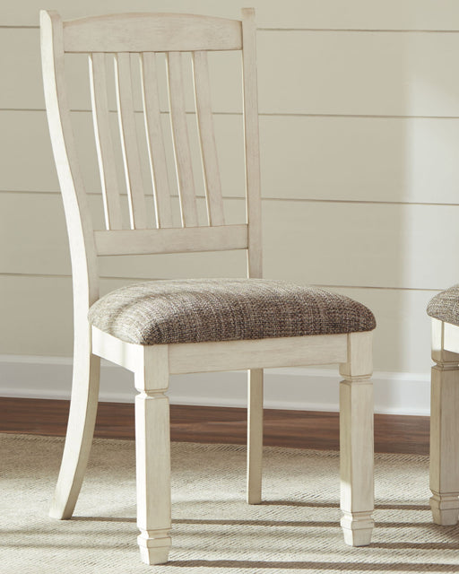 Bolanburg - Dining UPH Side Chair (Set of 2) - Rake Back - Brown / Beige Signature Design by Ashley®
