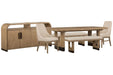 Tristan - Extendable Trestle Dining Table Set Magnussen Furniture