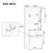 Tall Bathroom Cabinet With Tilt-Out Laundry Basket And Upper Storage Hearth and Haven