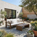 3 Seater Patio Set, Outdoor Sofa & Coffee Table Set Hearth and Haven