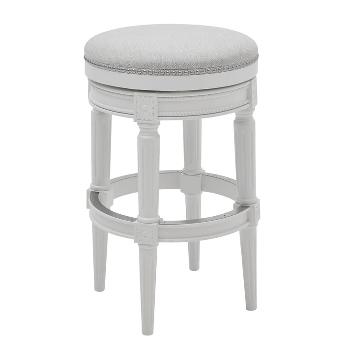 Rustic Elegance Backless Swivel Stool Home Essentials