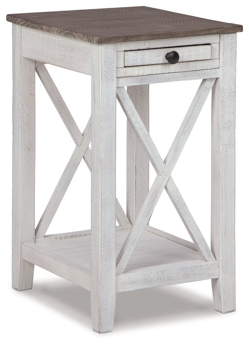 Adalane - Accent Table - White / Gray Signature Design by Ashley®