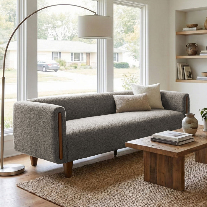 3 Seater Sofa With Armrests For Living Room Noble House
