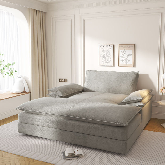 Modern Oversized Double Chaise Lounge Chair Home Essentials