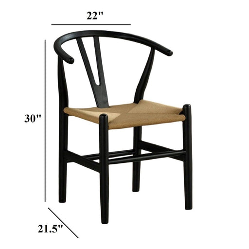 Side Chairs Dining Room Furniture (Set of 2) - Black Home Essentials
