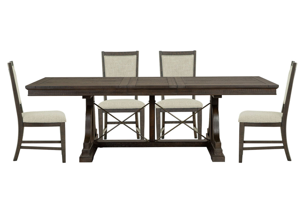 Westley Falls - Extendable Trestle Dining Table Set Magnussen Furniture