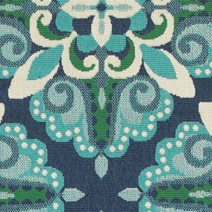 2' X 8' Indoor / Outdoor Area Rug - Blue / Green