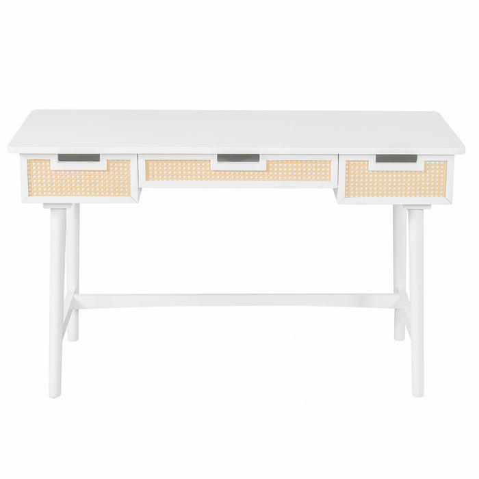 Writing Desk With 3 Drawers For Living Room Noble House