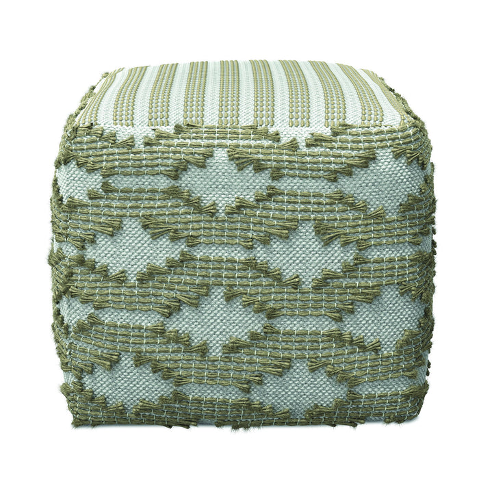 Rowan - Square Pouf Ottoman - Natural Simpli-Home