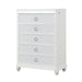 Abigale - 5 Drawer Chest With LED Lighting - White Matrix Furniture Group