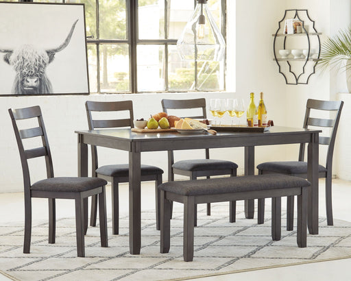 Bridson - RECT DRM Table Set (Set of 6) - Gray Signature Design by Ashley®