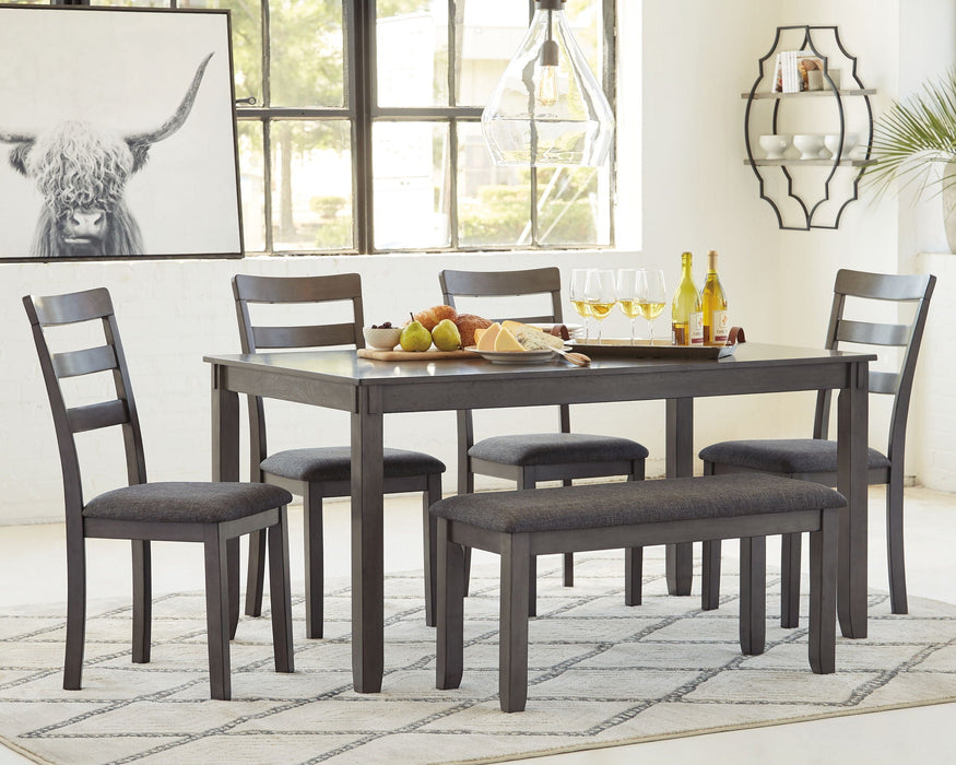 Bridson - RECT DRM Table Set (Set of 6) - Gray Signature Design by Ashley®