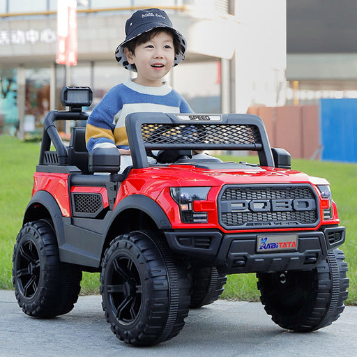 Kids Electric Ride On Car With Remote Control, LEd Lights, Music Player, Swing Function, 4 Wheel Shock Absorption - Red Daily Nest