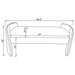 Joshua - Upholstered Accent Bench - Ivory Furniture Max