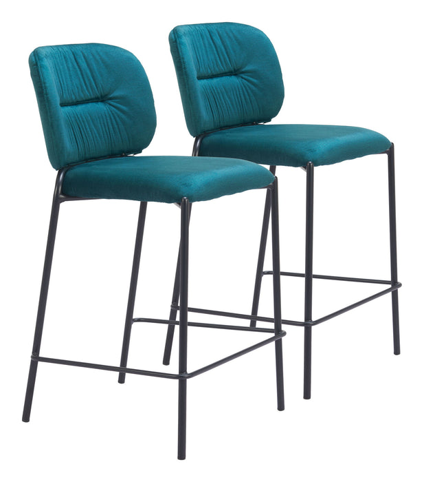 Plat - Counter Stool (Set of 2) Zuo Modern