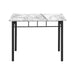 5 Pieces Dining Table Set, Small, Rectangular 8th Street