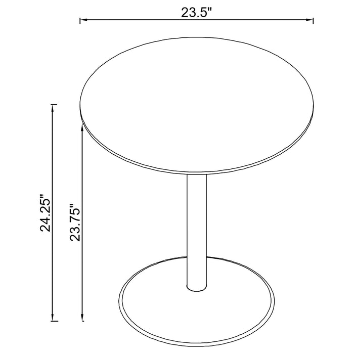 Turpin - Table With Round Top Furniture Max