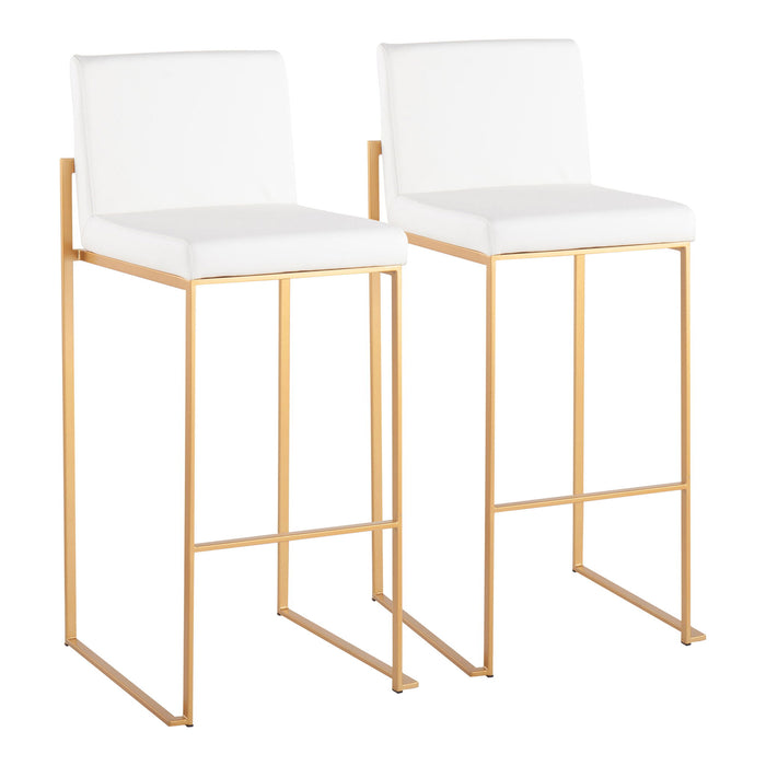 Fuji - Contemporary Design High Back Barstool Lumi Source
