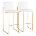 Fuji - Contemporary Design High Back Barstool Lumi Source