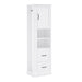 Freestanding Bathroom Storage Cabinet With Adjustable Shelves And Side Hooks Board, Rectangle Design Hearth and Haven