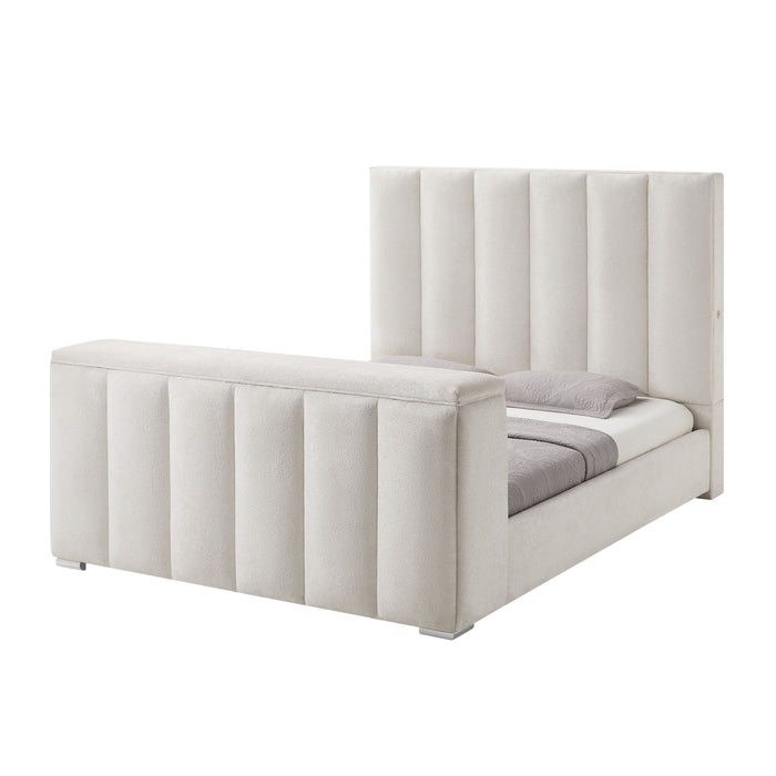 Sacha - Bed With TV Lift And Fireplace Global Furniture USA