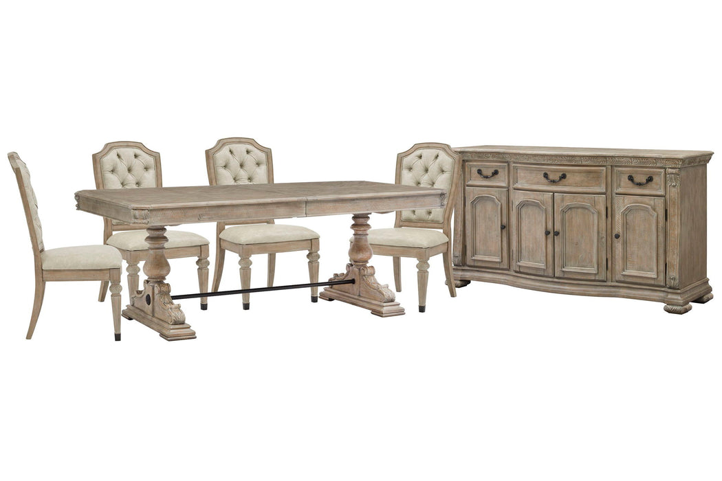 Marisol - Extendable Trestle Dining Table Set Magnussen Furniture