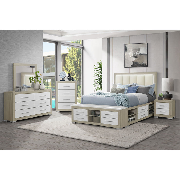 Emilia - Bed With Storage And LED Lighting