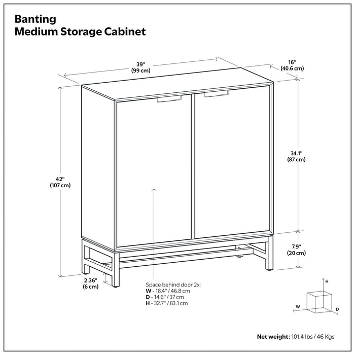 Banting - Storage Cabinet Simpli-Home