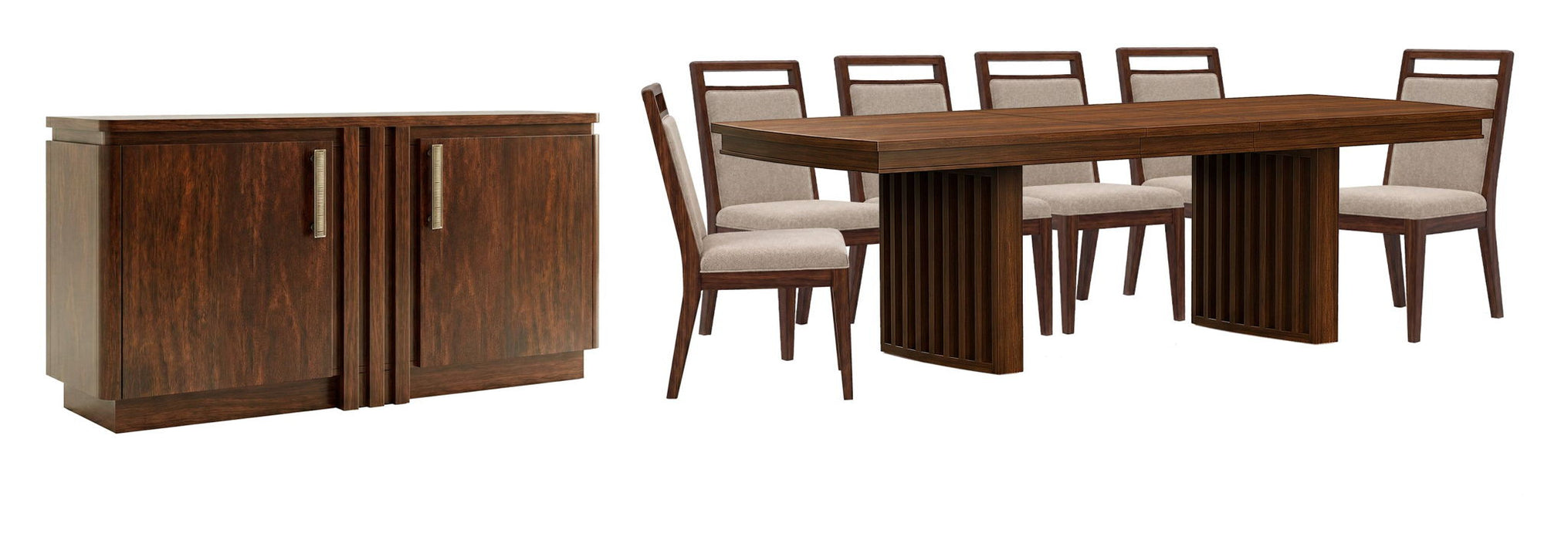 Reena - Extendable Trestle Dining Table Set Magnussen Furniture