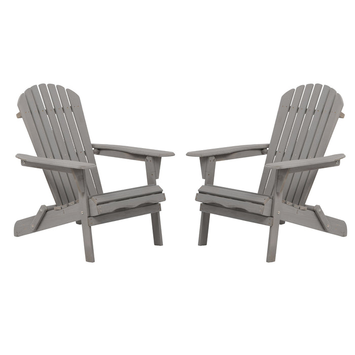 Oversize Outdoor Folding Adirondack Chair, Patio Chair For Garden Home Essentials