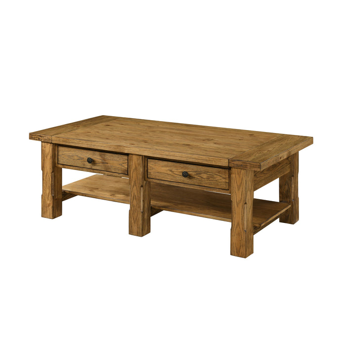 Duncan - 2 Drawer Coffee Table - Walnut New Classic