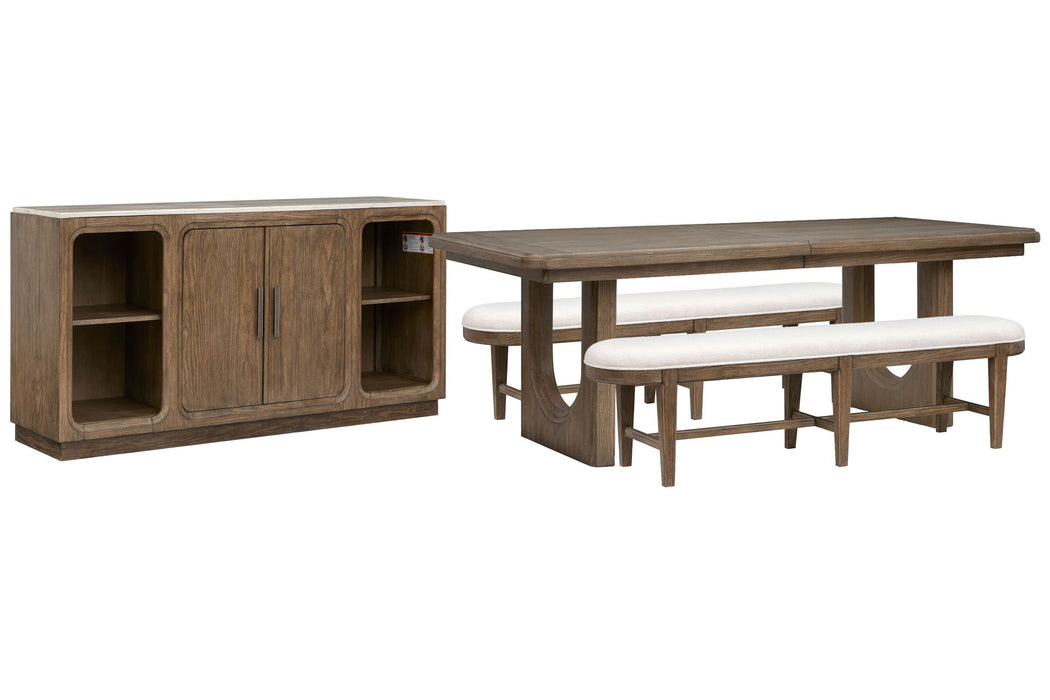 Westbourne - Extendable Trestle Dining Table Set Magnussen Furniture