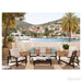 Verona - Seating 4 Pieces Set - Dark Espresso / Gray / Off White Home Essentials