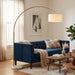 Ambient - Arch Floor Lamp With Large Shade - Gold / White Ashcroft Furniture