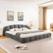Upholstered Platform Bed Frame, Low Profile Floor Bed, No Box Spring Required Home Essentials